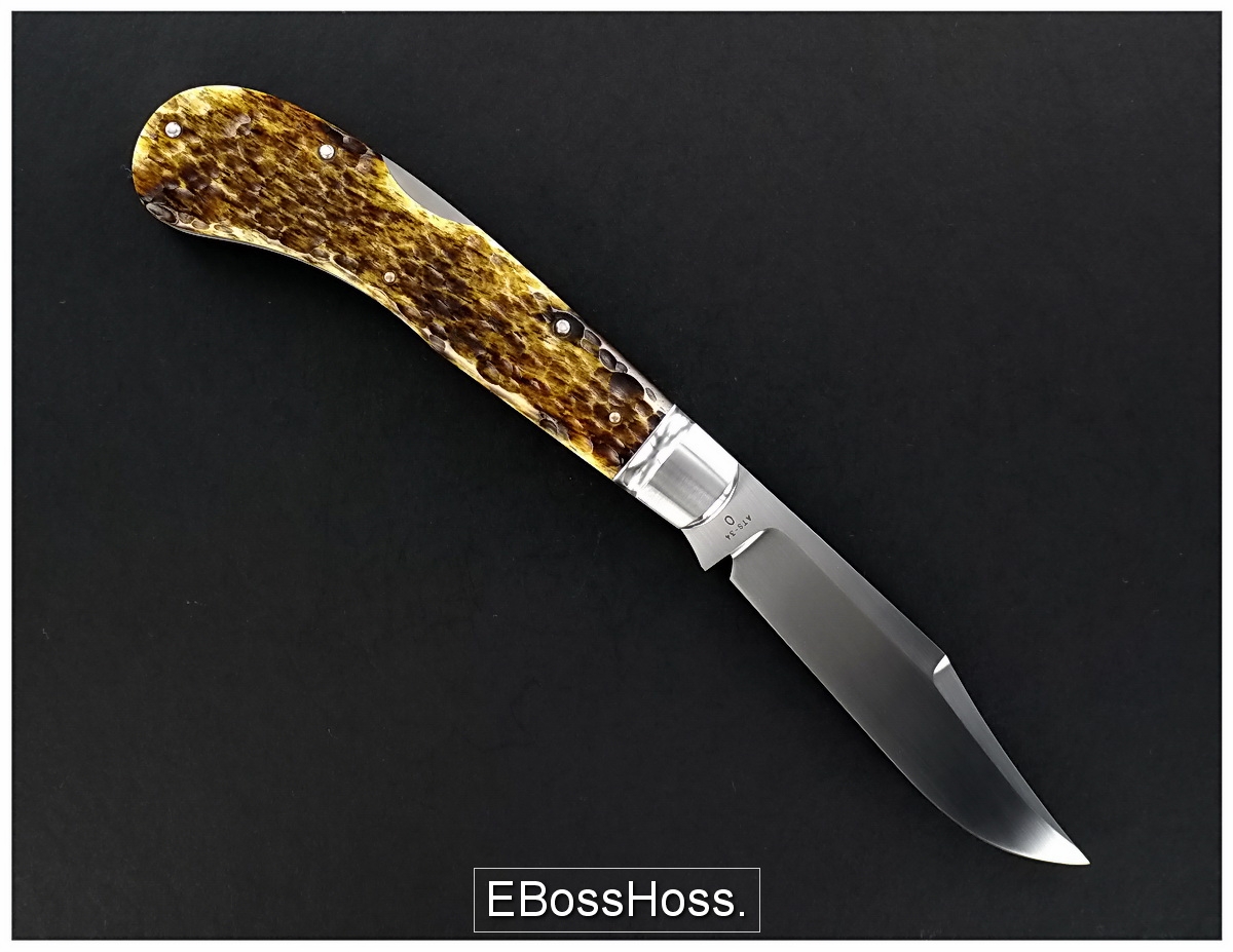 Reese Bose Custom Single-Blade Lockback Saddlehorn